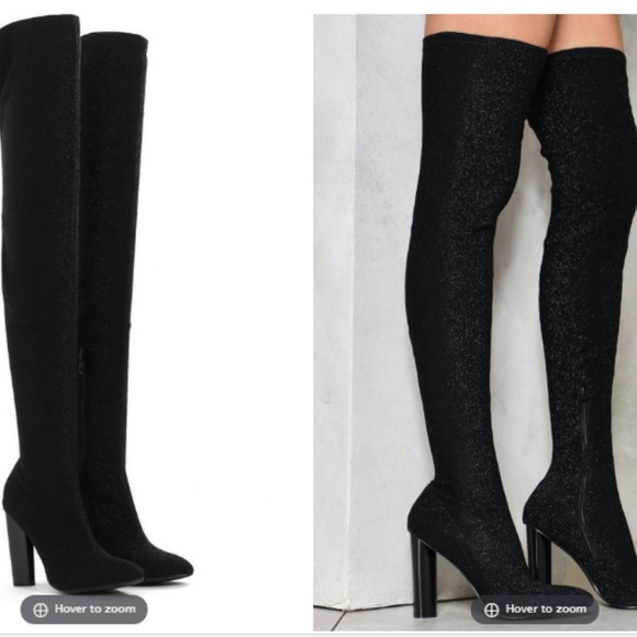 Nasty Gal  -  Studio 54 Over-the-Knee Boot - Picture 2 of 4